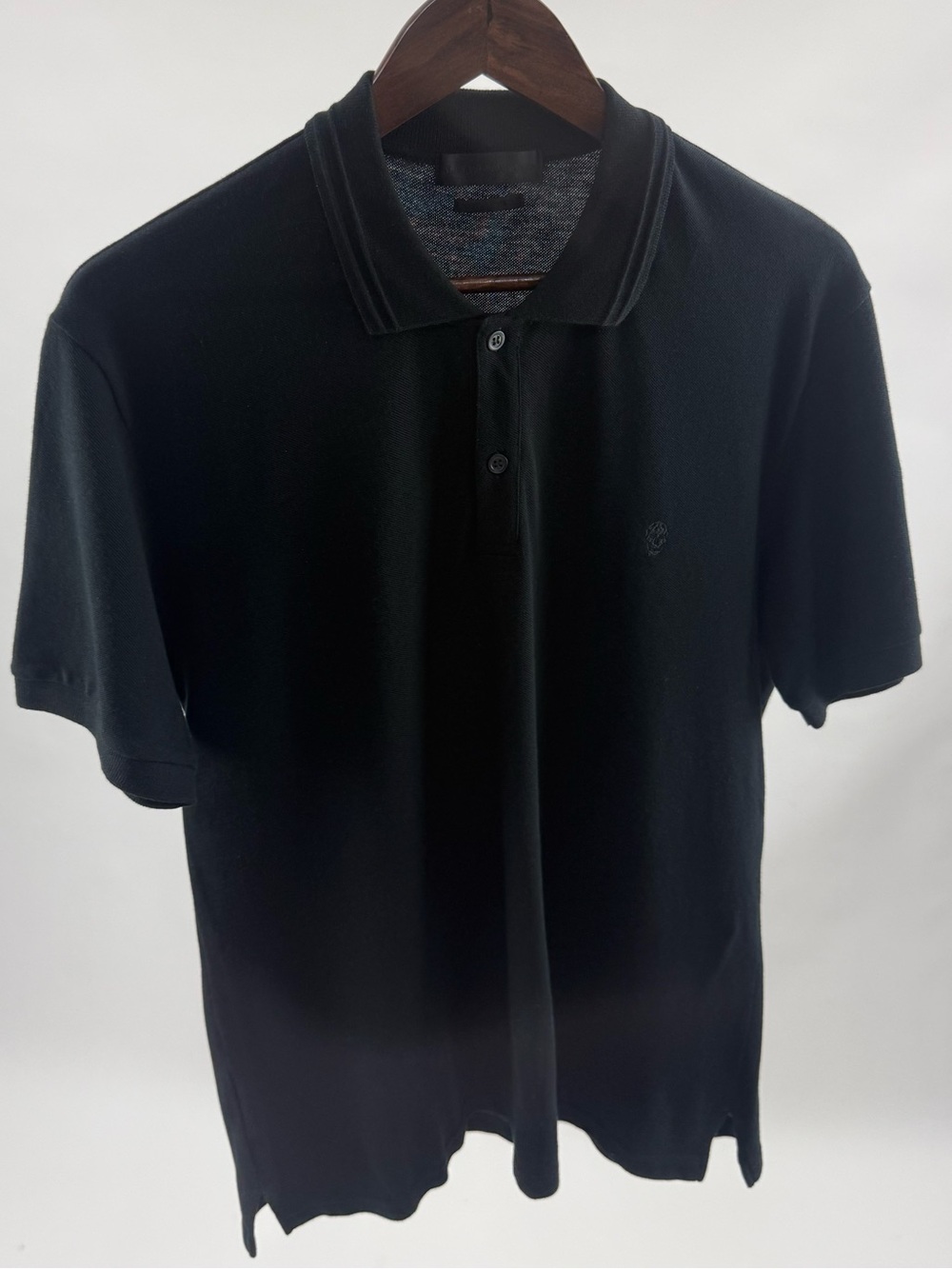Alexander McQueen Black Short Sleeve Polo